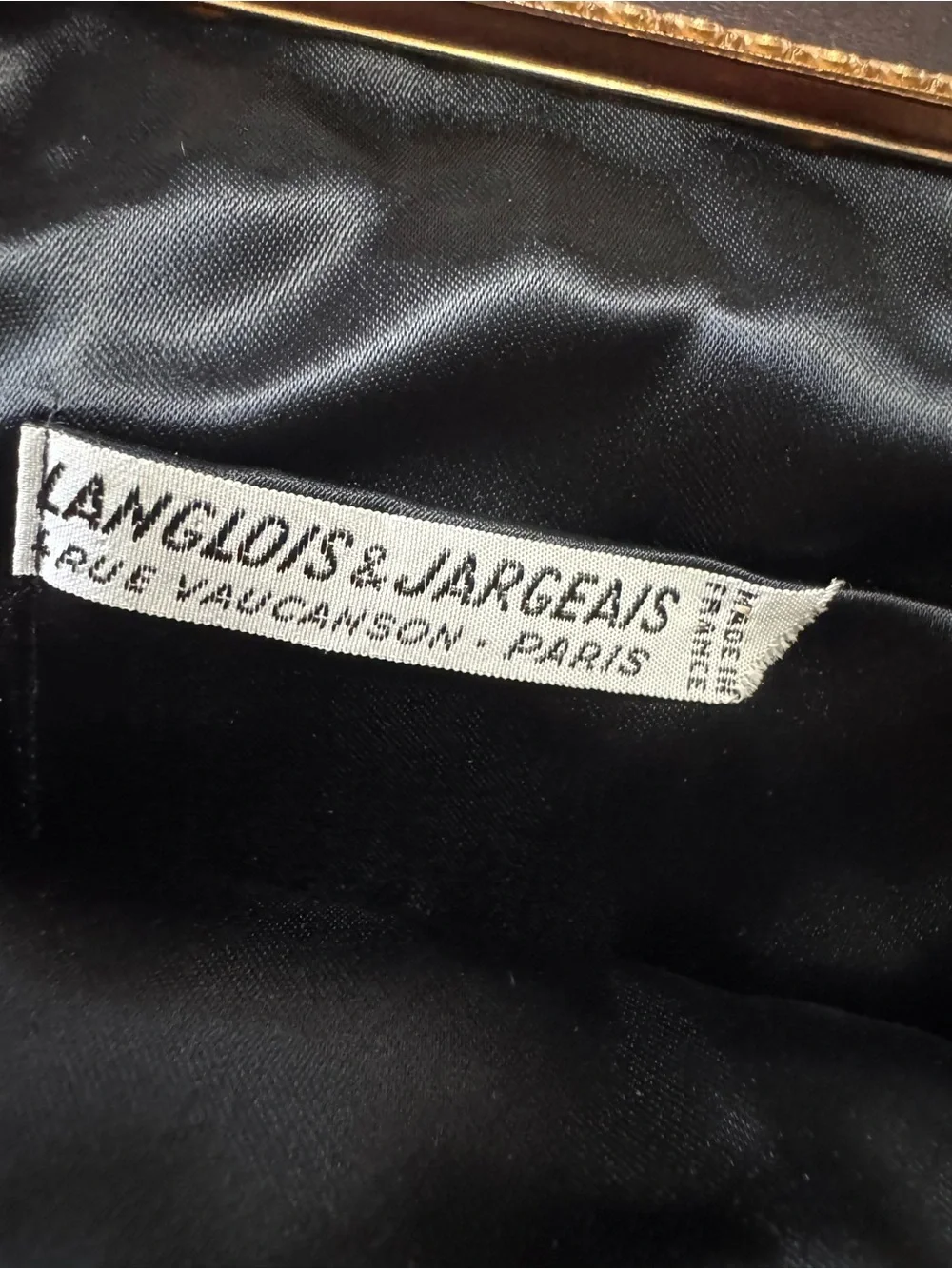 VTG French Black Micro-Bead Langlois & Jargeais (Very Rare) Paris, France